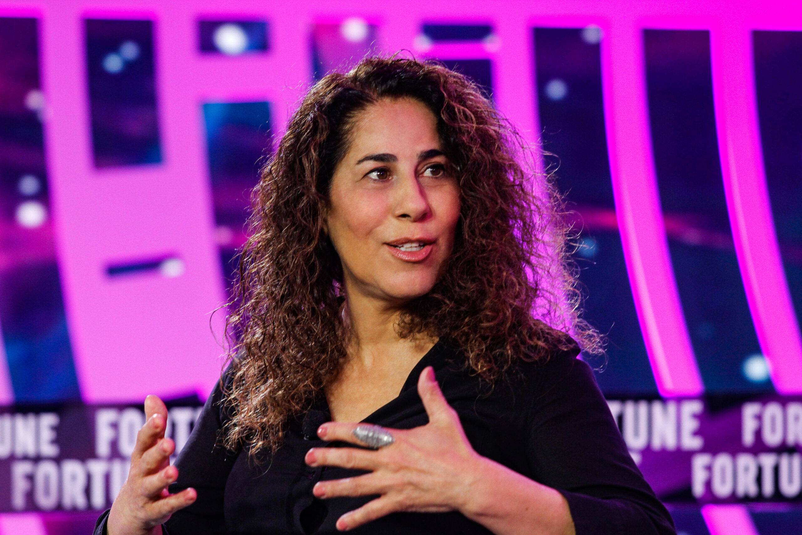 Merav Bahat, CEO and co-founder of Dazz, speaking