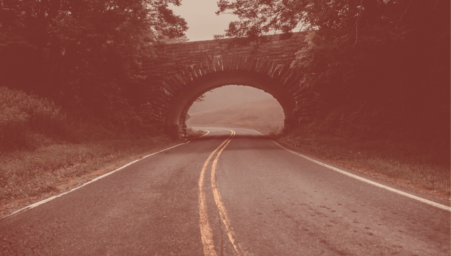 bridge over a road